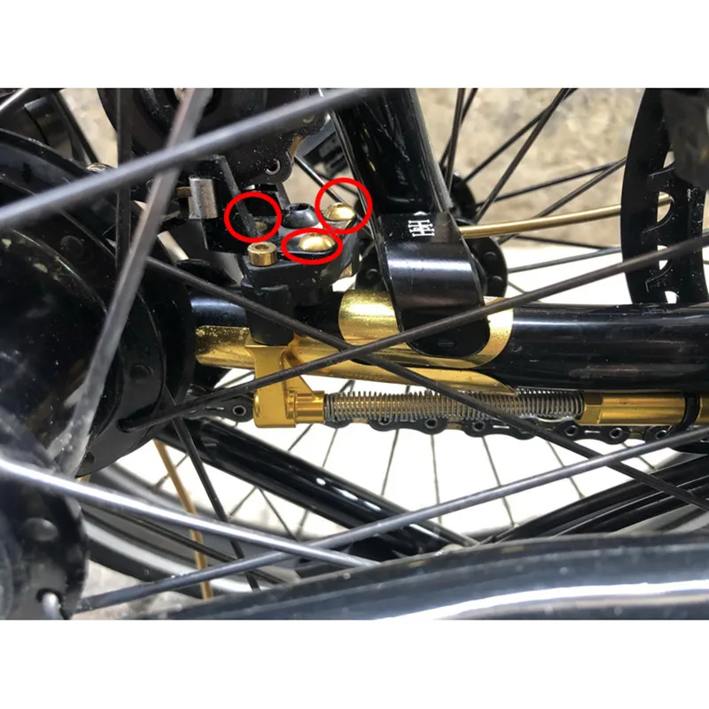 

3pcs folding bicycle shift paddle titanium screw for brompton bike variable speed upgrade titanium parts