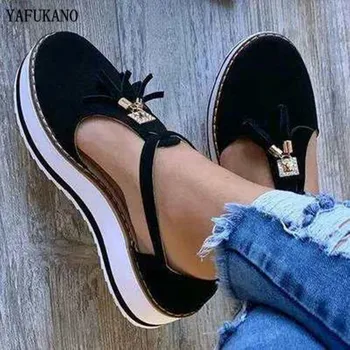 

Women Flat shoes Summer Vulcanized shoes Solid Color Thick Bottom Women's Sandals Fashion Tassel Casual Style Women's Shoes
