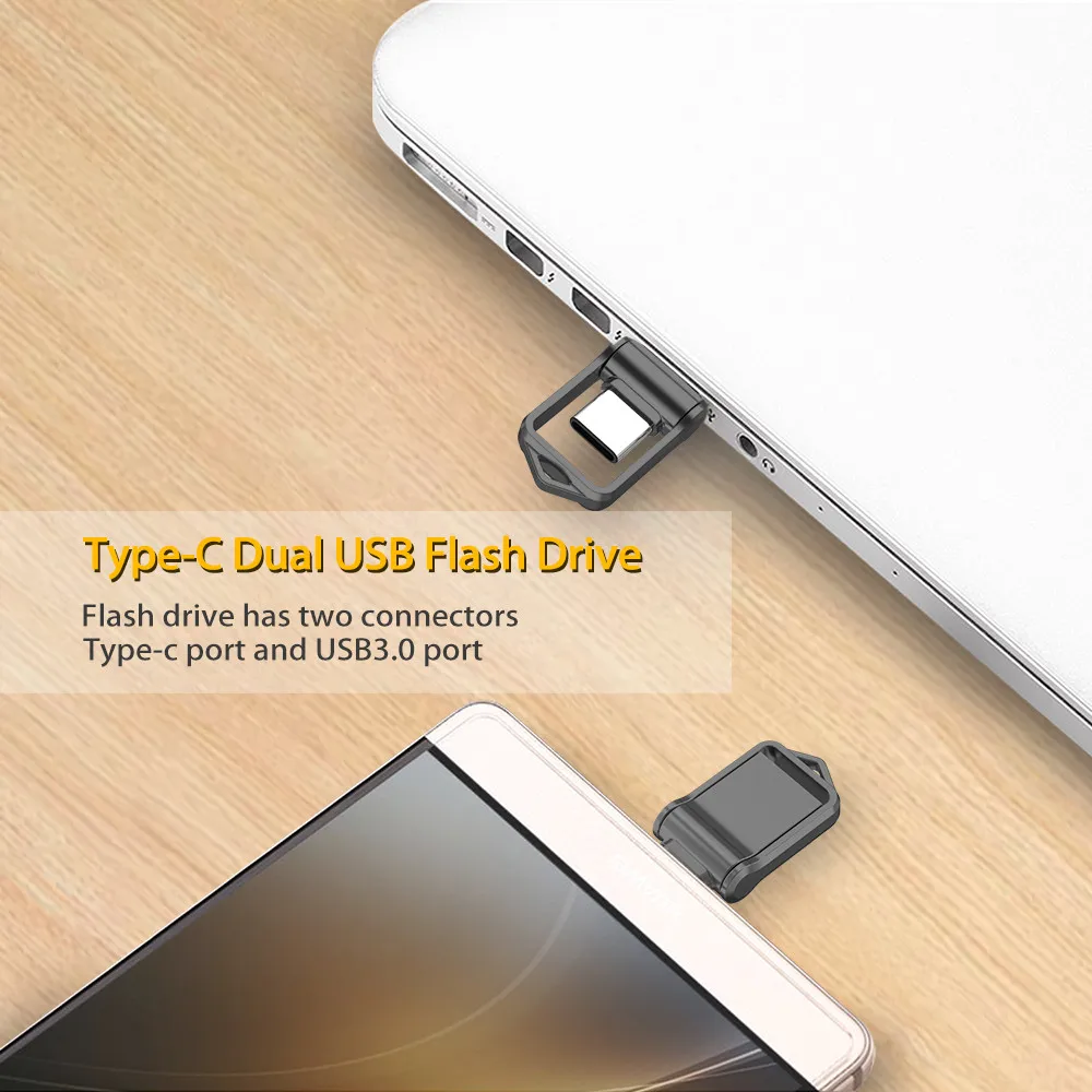 Clé Usb 3.0 Type C Otg Mini Porte Clef Usb Memory Stick Flash Drive