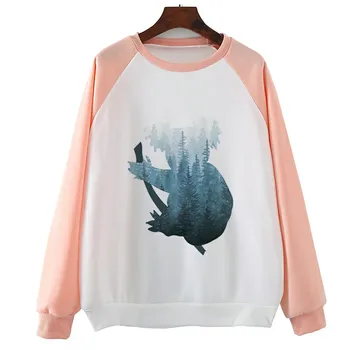 

Misty Forest Koala Bear Autumn Spring Women Hoody Print Hoodies Casual Tops Cute Girl Pullovers Long Sleeve