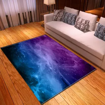 

Nordic 3D Universe Nebula Rugs Flannel Non Slip Children Play Mat Bedside Area Rugs Home Decor Dining Table Carpets Living Room