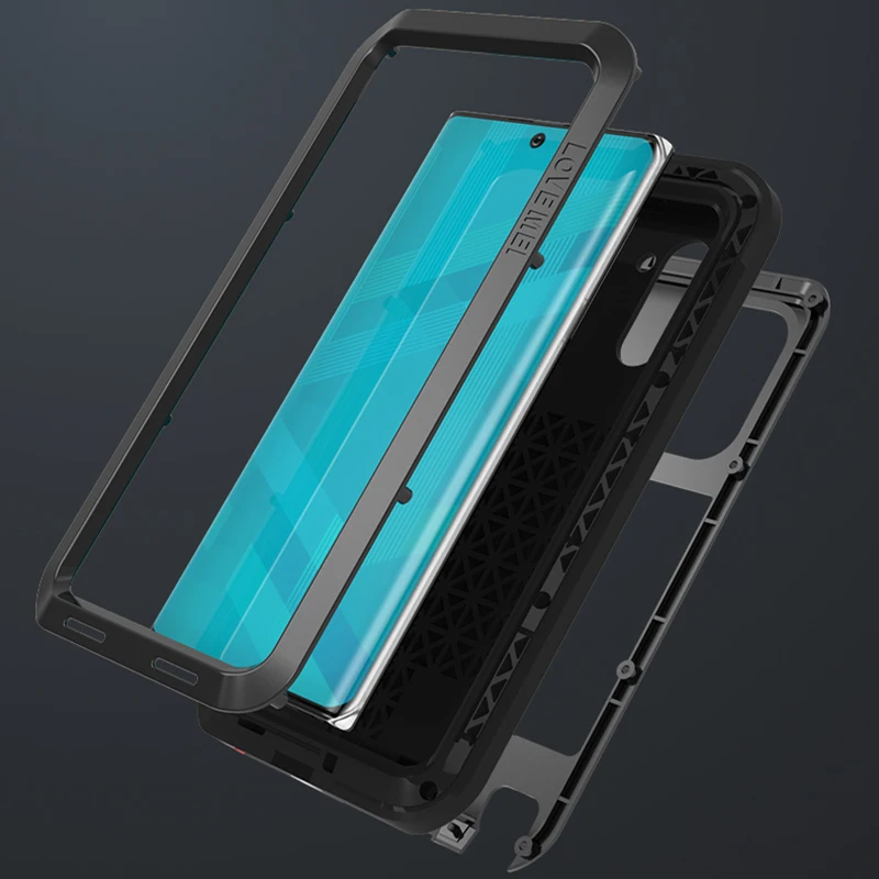 Мощный металлический водонепроницаемый чехол для samsung Galaxy Note 10 10+ Plus, защита всего тела, противоударный чехол для телефона
