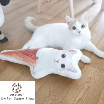 

Creative 3D Gift Funny Diy Custom Pet Pillow Ice Cream Mermaid Model
