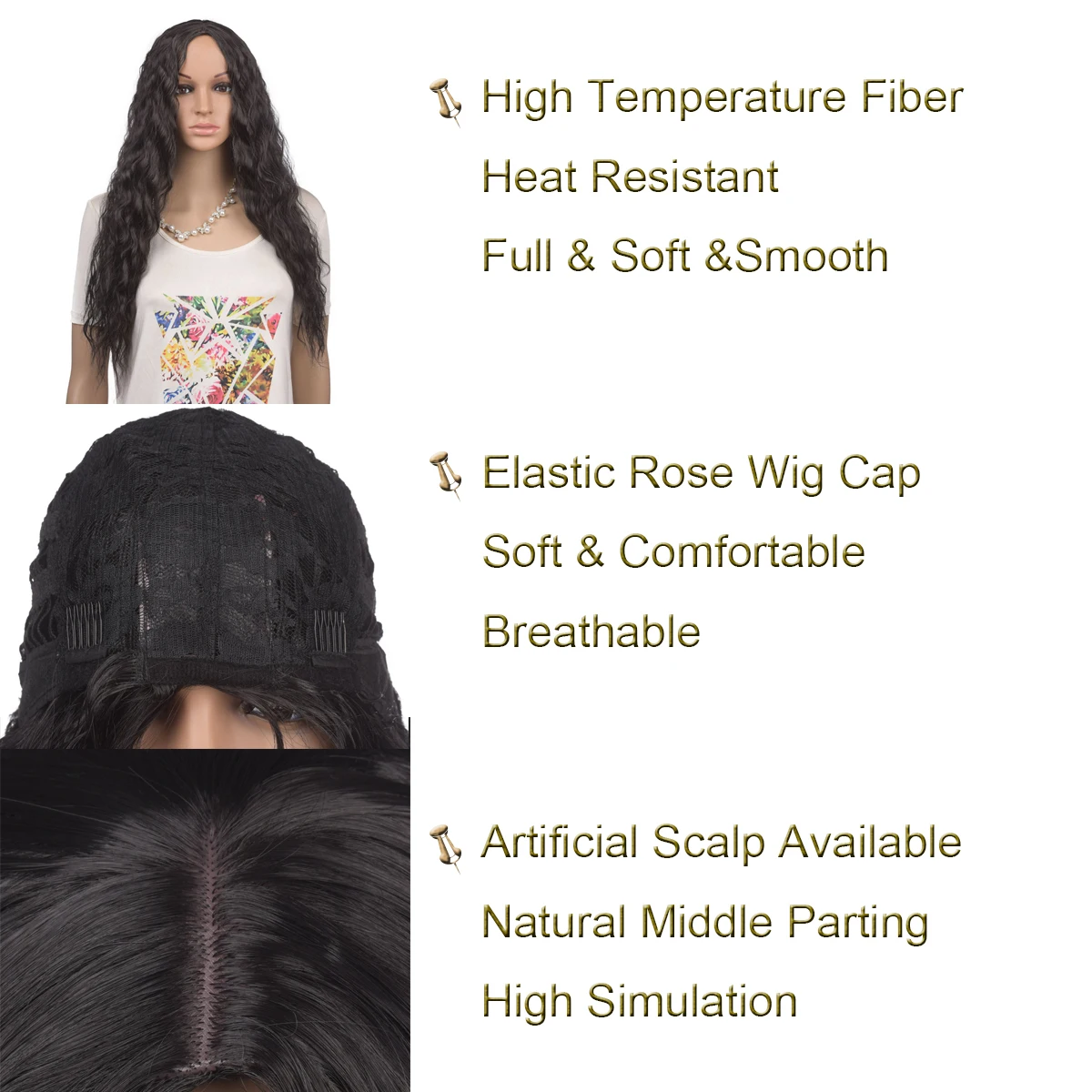 Кудрявые синтетические парики для черных женщин длинные парики для женщин синтетический волнистый парик 130% плотность 30 дюймов Синтетические Кудрявые Парики