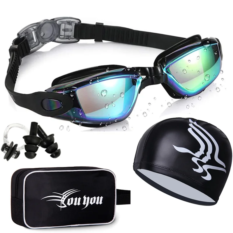 Swimming Goggles Professional Goggles Anti-Fog UV Protection Adjustable Swimming Goggles Men Women Waterproof silicone Pool Eyewear