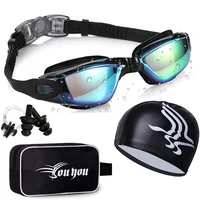 Professional Goggles Anti-Fog UV Protection Adjustable Swimming Goggles Men Women Waterproof silicone Swim glasses Pool Eyewear 1