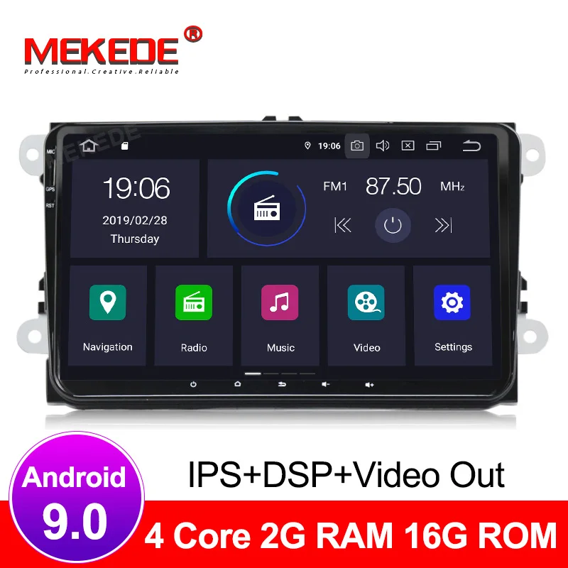 Flash Deal Car Multimedia player PX5 Android 9.0 Car GPS radio Stereo For Volkswagen/VW/POLO/PASSAT/Golf/Skoda/Octavia/Seat/Leon Radio wifi 2