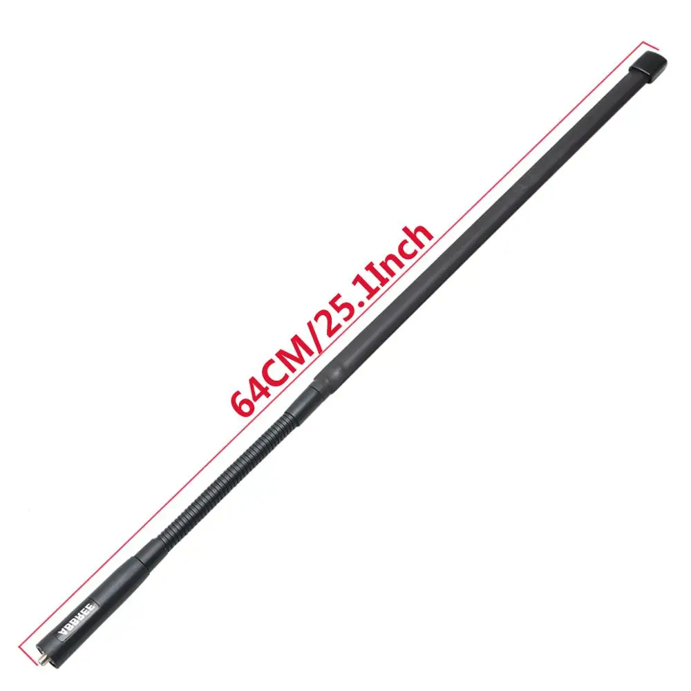 64 см Gooseneck углеродистая сталь, тактический антенна SMA-Female VHF/UHF двухдиапазонная антенна для Baofeng UV-5R UV-82 Kenwood Радио Walkie TalkieAR-F8