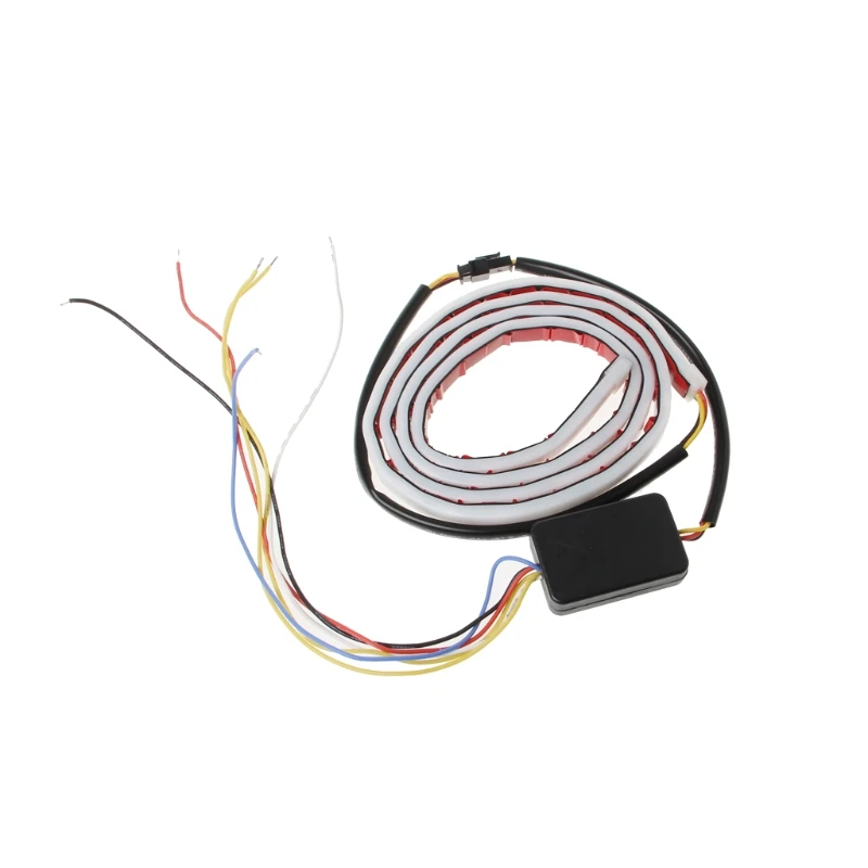 

Blue red white Yellow LED Strip Tail Streamer Brake Turn Signal Warning lighting A6HE