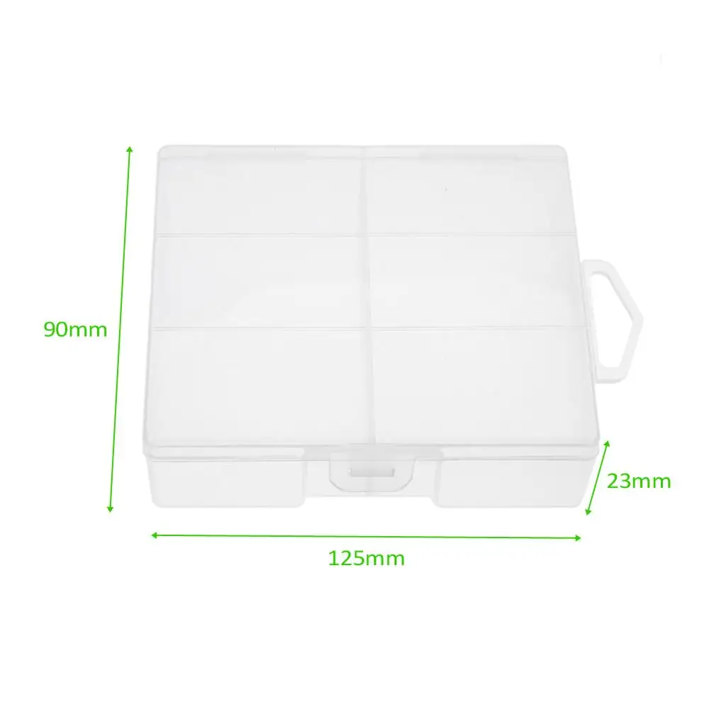 Ящик для хранения батарей типа АА пластиковый прозрачный чехол держатель