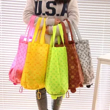 Хозяйственная сумка с мультипликационным принтом для хранения продуктов складная Удобная многоразовая сумка-тоут сумки эко многоразовая сумка для фруктов и овощей# L10