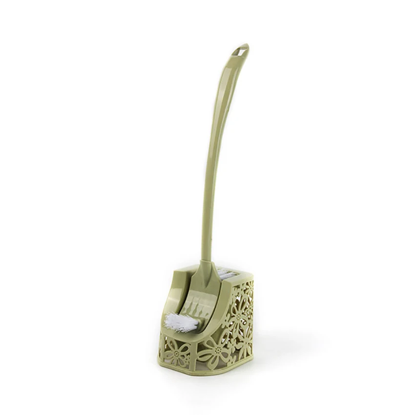 Toilet Deep Cleansing Brush with Holder Carved Base, Toilet Cleaning