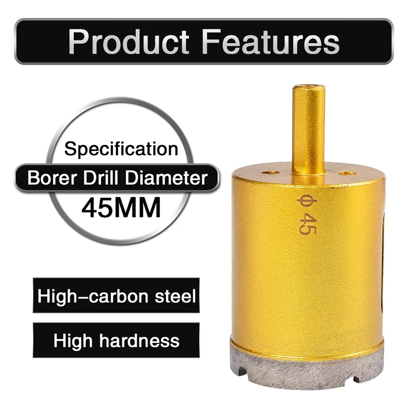 6pcs Diamond Coated Drill Bit Set Marble Glass Ceramic Hole Saw Drilling Bits For Ceramic Concrete Drilling Power Tools 45-70mm 6pcs Diamond Coated Drill Bit Set Marble Glass Ceramic Hole Saw Drilling Bits For Ceramic Concrete Drilling Power Tools 45-70mm