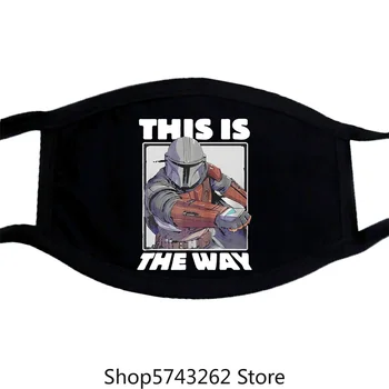 

Star Wars The Mandalorian This Is The Way Mask Men Black Mask Cotton Mask Print Mask