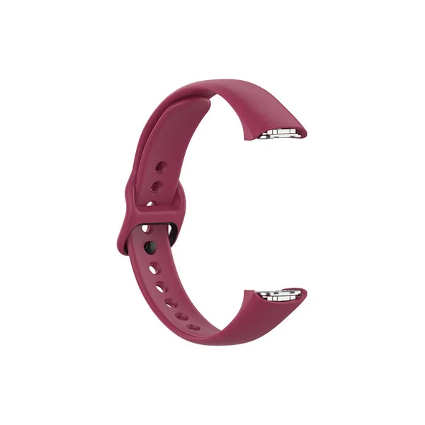 Red wine Силиконовые спортивные часы ремешок на запястье ремешок для samsung Galaxy Fit SM-R370 SM R370 Смарт браслет Ремешки для наручных часов аксессуары - Цвет: Red wine