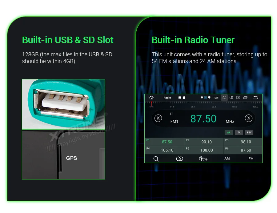 XTRONS PX5 Android 9,0 автомобильный радиоплеер gps для Mercedes Benz SLK Class R171 SLK200 SLK280 SLK300 SLK350 SLK55 2004-2011 без DVD