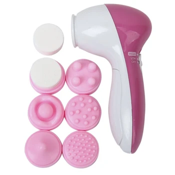 

6pcs Pore Blackhead Facial Skin Cleansing Electric Massage Face Care Cleaner