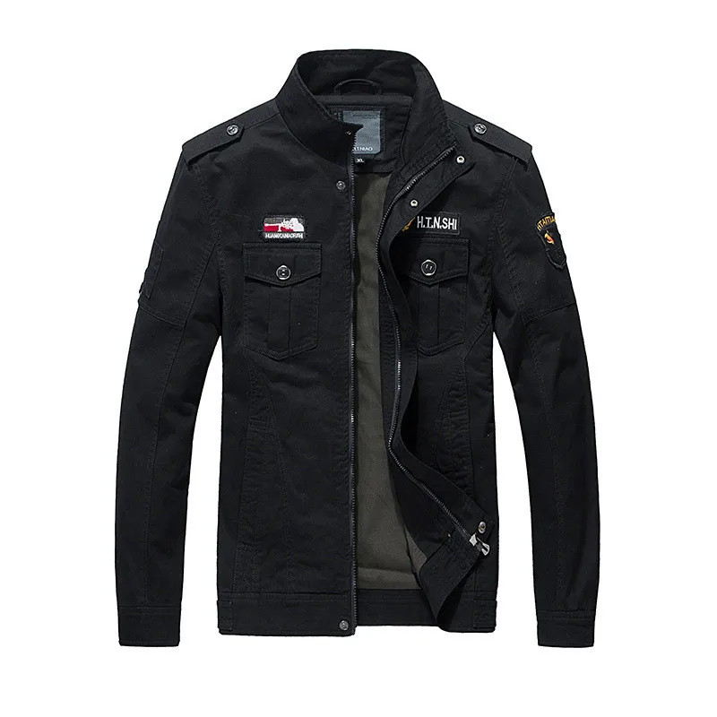 

Pop Sping Men Military Army Jackets Brand Hot Sale Men Bomber Jacket Outerwear Embroidery Men Militar Coat Jaqueta Masculino