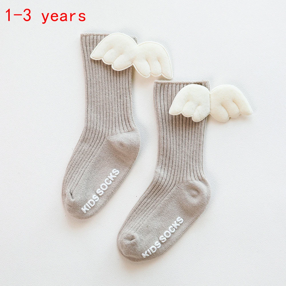 Newborn Baby Kids Socks Cute Wings Toddlers Girls Knee High Long Breathable Comfortable Soft Cotton Baby Socks - Color: 15