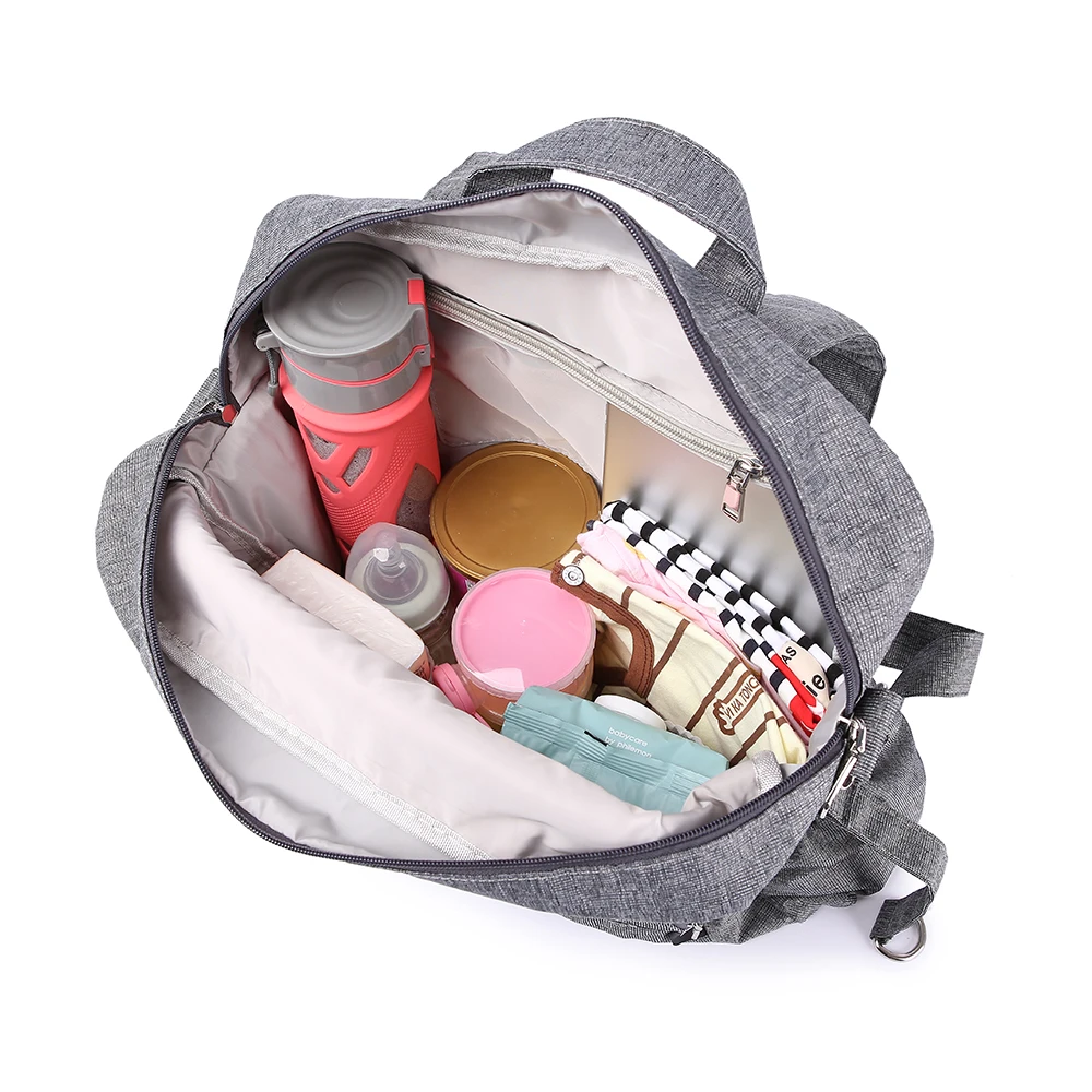 Multi-Function Waterproof Diaper Bag Stylish Travel Tote with Stroller Strips Changing Mat Set Large Capacity Stroller Bag