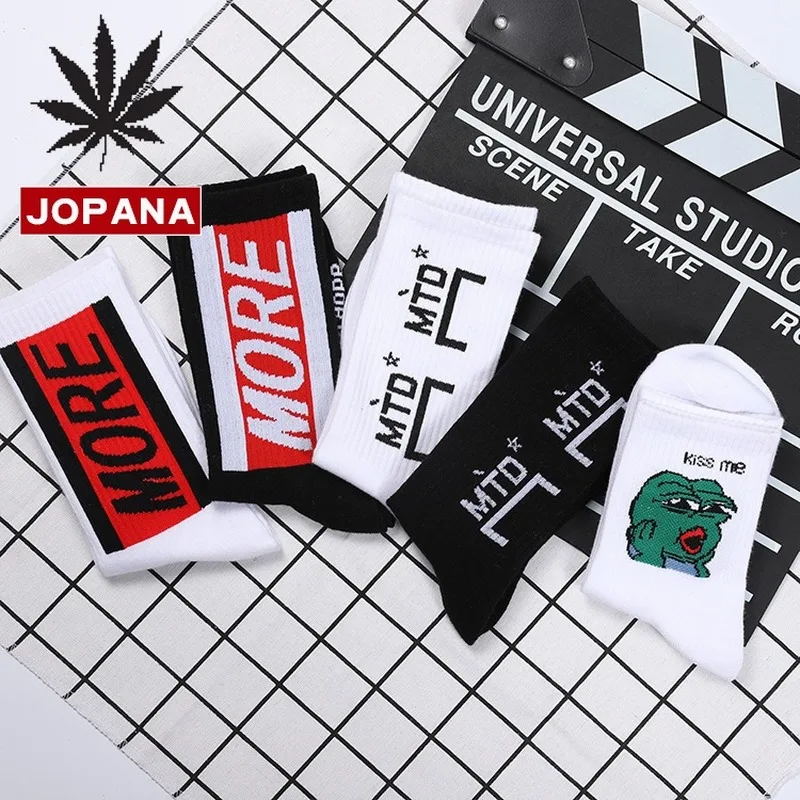 Хлопковые носки с буквенным принтом; теплые женские Забавные милые носки с круглым вырезом; Kawaii Happy Japanese; дышащие носки; уличная одежда; Модные Повседневные носки; Calcetines