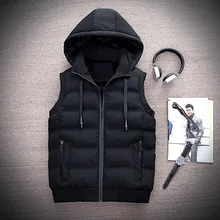 Autumn& Winter Waistcoat Korean-style down Feather Cotton Vest Men Slim Fit Handsome Versatile Winter Trend Waistcoat Vest Coat