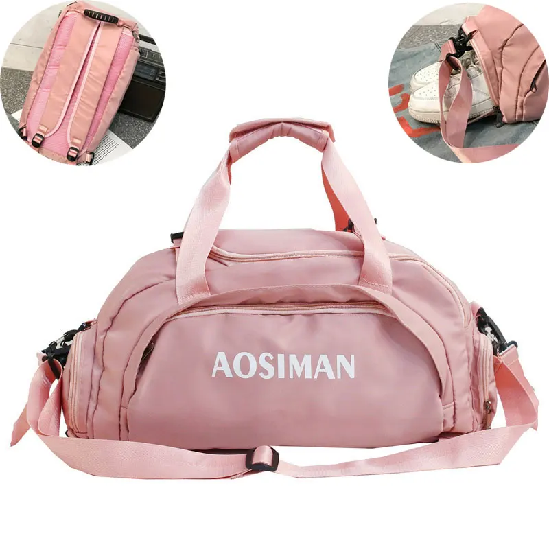 

Multifunction Sport Handbag Women Men Travel Hidden Shoulder Strap Back Pack Fashion Nylon Yoga Wet Pocket Crossbody Bags S075