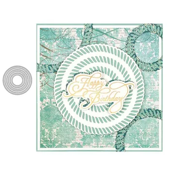 

JC Screw Thread Circle Metal Cutting Dies for Scrapbooking Die Cut Card Making Stencil Craft Paper Mold Mould Model Decoration