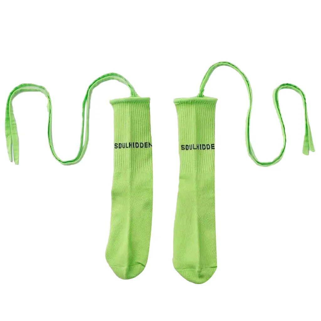 Светоотражающие носки женские флуоресцентные ремешки с перекрестной повязкой хлопковые носки для девочек уличные хип-хоп Sokken Calcetines Mujer женские носки