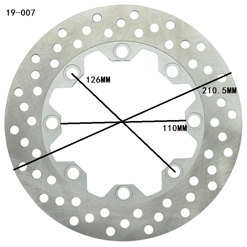 

Motorcycle Rear Brake Disc Rotor For Kawasaki KL250 Stockman 1998-2019 Supersherpa 1997-2009 KMX125 1986-2003