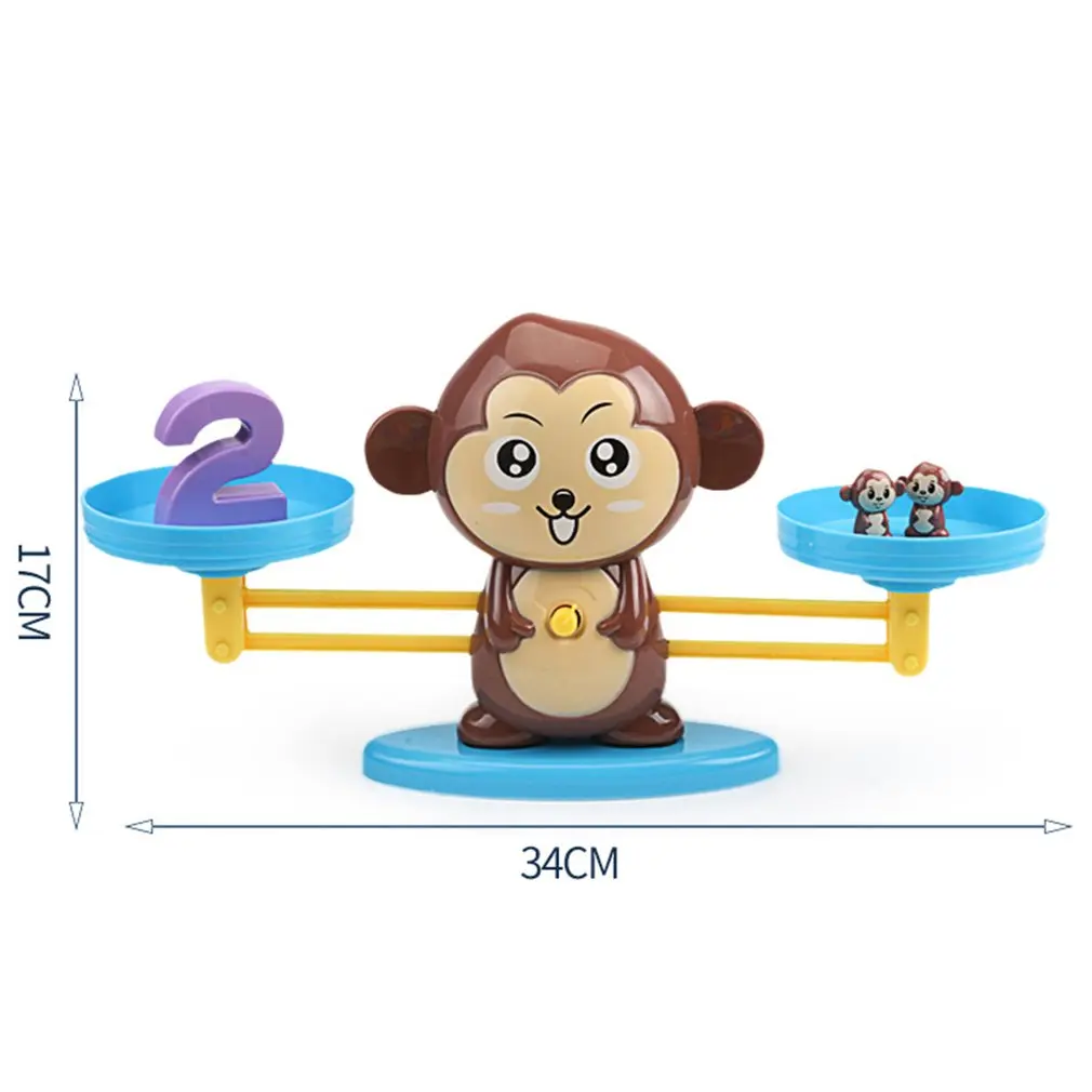 Инструменты для раннего детского образования обезьяна математический баланс цифровое дополнение подсчета обучения для детей семейная настольная игра