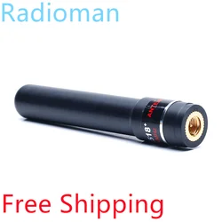 HH S518 antena corta de banda Dual para Radio bidireccional, accesorio SMA macho de 144, 430MHz, alta ganancia, para Vertex iCOM iRadio Baofeng