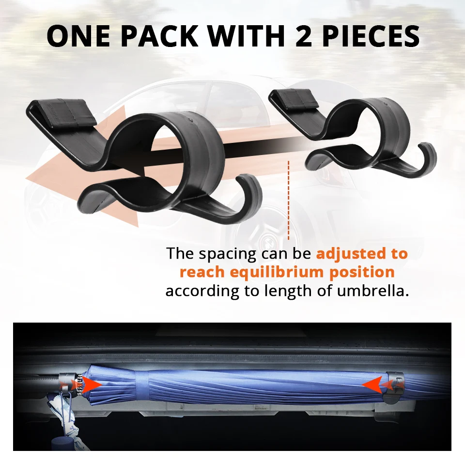 Partol 2 шт./упак. багажник автомобиля зонта кронштейн крепления зажимы для