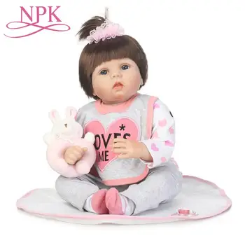 

55CM Face Bebe Reborn Doll Lifelike Soft Silicone Reborn Baby Dolls Toys For Girls Birthday Gift Fashion Baby Dolls