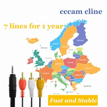 

Best 1 Year Europe cccam Cline for Receptor Share Server HD DVB-S2 C-line Via USB Wifi