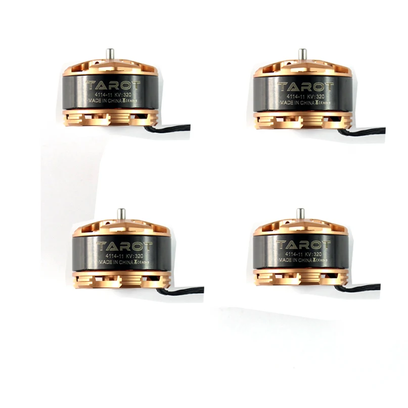 

4pcs Tarot 4114/320KV Multi rotor Brushless Motor TL100B08-02 for Copters Multicopters Color Orange Black