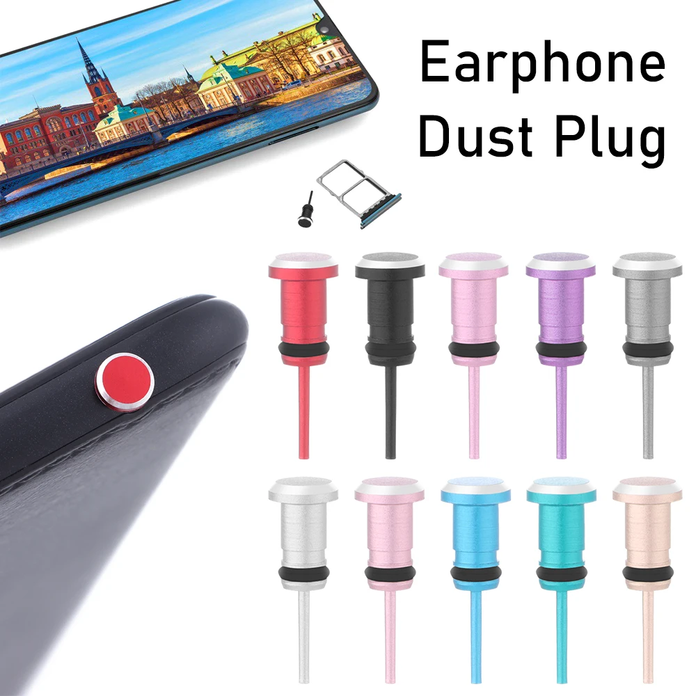 Universal Metal Earphone Dustproof Plug and Stopper