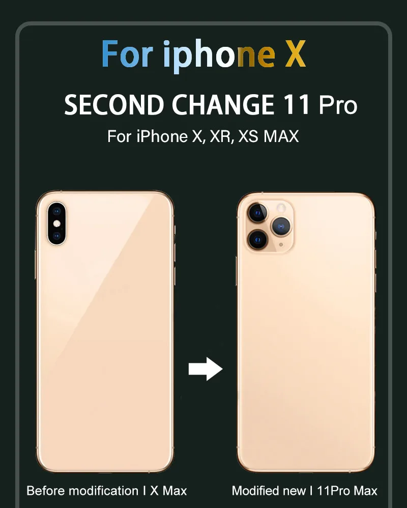 Тонкая защитная пленка из ПВХ для iPhone X XS Max Замена на iPhone 11 11 Pro Max задняя пленка Чехол Мягкий защитный чехол из ПВХ