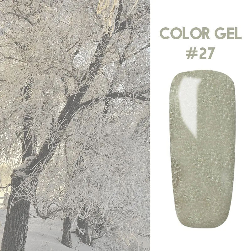 Docaty Salon замочить от УФ светодиодный дизайн ногтей рисунок гель краска гель цвета 5 мл CANNI чистый цвет лак для ногтей - Цвет: 27