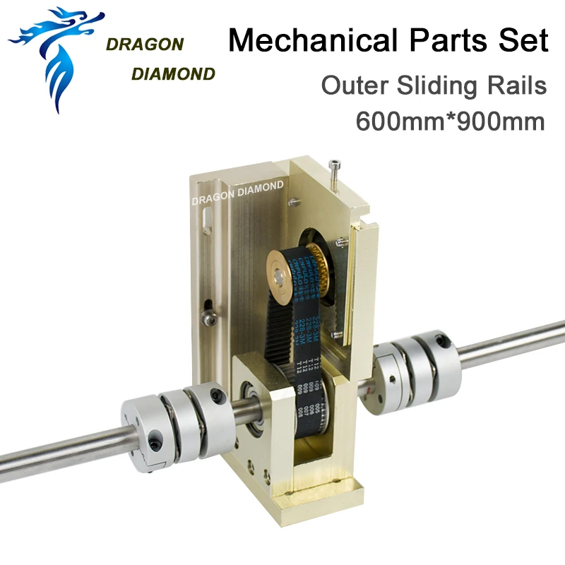 CO2 лазерный механический набор наружных раздвижных рельсов комплекты лазерных модулей 600*900 мм DIY Pa для 6090 CO2 лазерная гравировальная машина