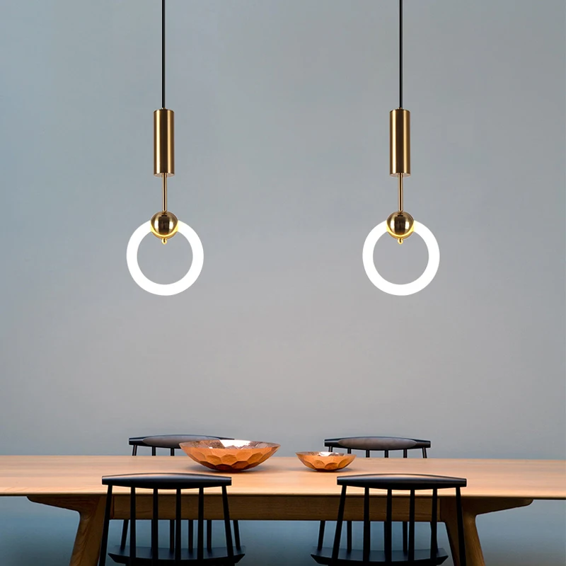 

Nordic Iron Glass Pendant Lights Lamp Simple Pendant Lighting Living Room Dining Room Kitchen Bedside Bedroom Loft Hanging Lamp
