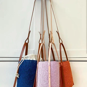 

Pu Leather Handbag High Quality Shoulder Handle Belt Brown Black Long Shoulder Strap For Diy Handmade Woven Bag Accessories