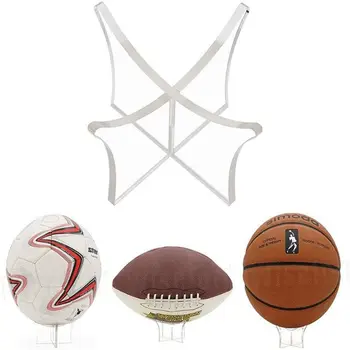 

Acrylic Clear Ball Display Sphere Ball Stand Basketball Football Holder Showcase Y3NE