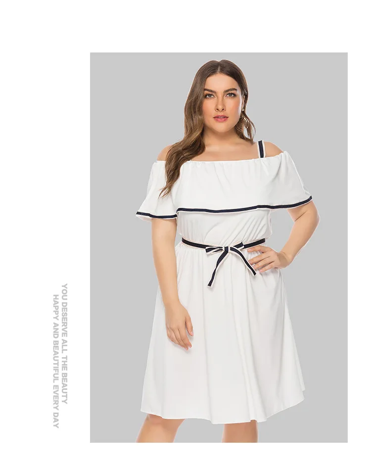 TUHAO размера плюс 4XL 3XL вечерние сексуальные Клубные стильные женские мини-платья с оборками Женские Элегантные платья с оборками большого размера