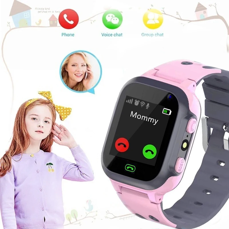 

Take photo New Smart Watch LBS Kid SmartWatches Anti Lost Baby Watch for Kids SOS Call Location Finder Locator Tracker + Box