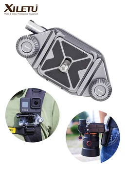 

XILETU Capture Camera Clip Camera Belt Holster Mount Waist Clip Holder Hanger 1/4 Inch Screw Quick Release Plate for Camera DV