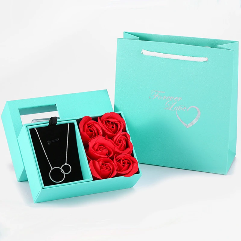 

boscen Jewelry box gift box High grade high quality not easy to damage hard box Sturdy Rose perfume scents green