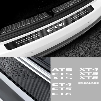 

Car Styling Carbon Fiber Car Trunk Rear Bumper Protection Sticker For Cadillac ATS CTS XTS Escalade CT4 CT5 CT6 XT4 XT5 XT6