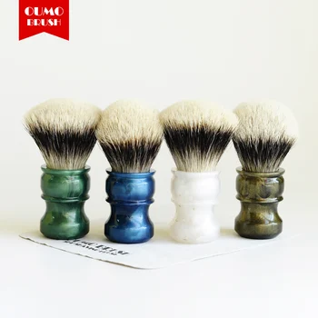 

OUMO BRUSH- Fans exclusive limit shaving brush with SHD WT finest 2band bulb badger knots shaving brush knot