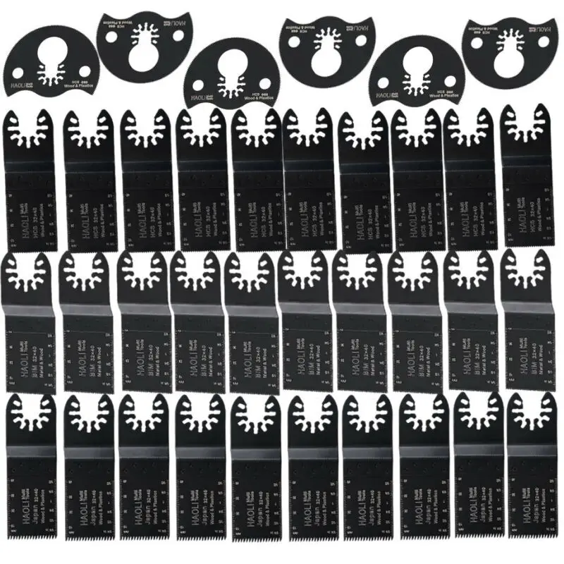 

36pcs Black Oscillating Precision HCS Segmented Saw Disc Kit Durable For Dewalt